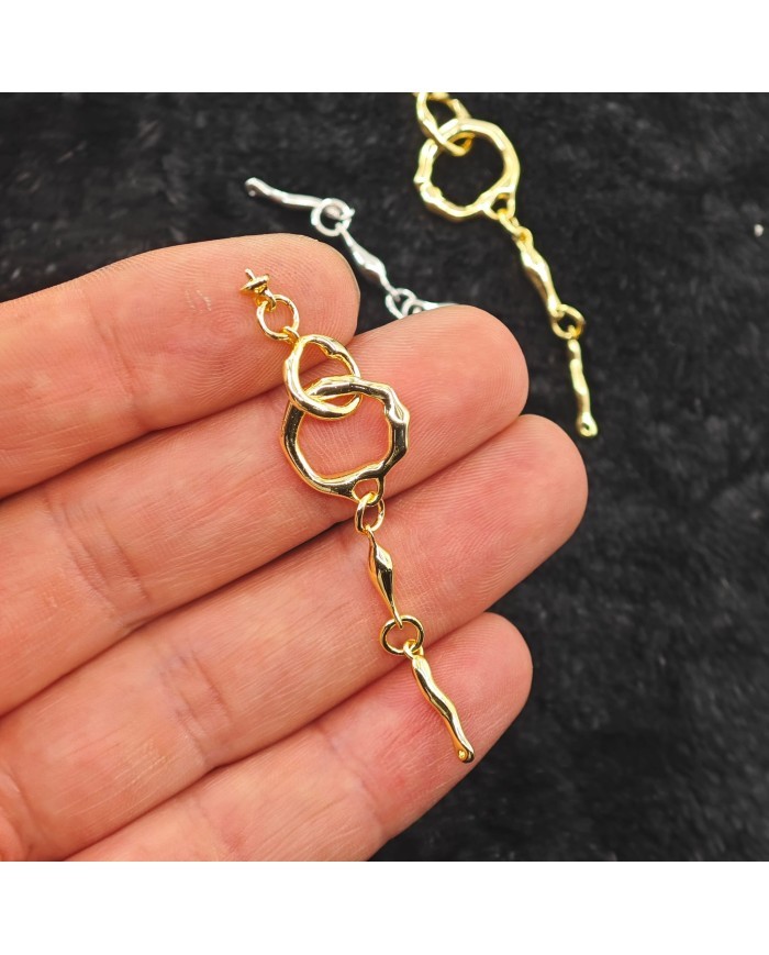 Geçmeli Sallantılı Takı Kapama - Gold