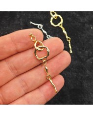 Geçmeli Sallantılı Takı Kapama - Gold