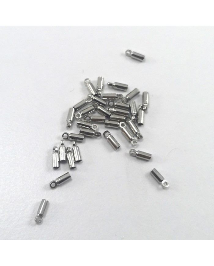 Huni Boncuk Kapak - Boncuk Şapkası - 6 mm - Gümüş -  10 Adet