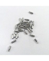 Huni Boncuk Kapak - Boncuk Şapkası - 6 mm - Gümüş -  25 Adet