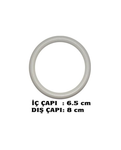 Başlama Halkası Plastik  6.5x8 cm  No 6 - 100 Adet