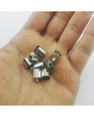 Huni Boncuk Kapak - Boncuk Şapkası - 11 mm - Gümüş - 25 Adet