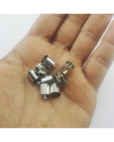 Huni Boncuk Kapak - Boncuk Şapkası - 11 mm - Gümüş - 50 Adet