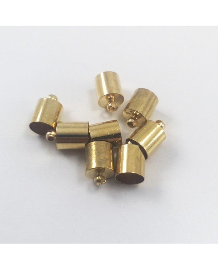 Huni Boncuk Kapak - Boncuk Şapkası - 11 mm - Gold - 25 Adet