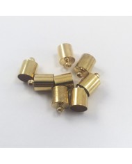 Huni Boncuk Kapak - Boncuk Şapkası - 11 mm - Gold - 25 Adet