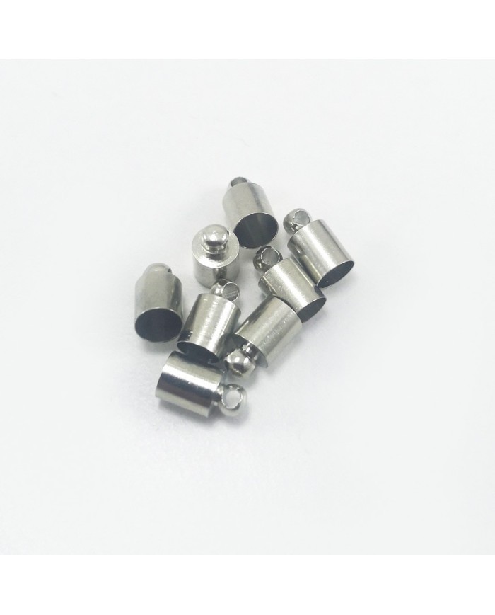 Huni Boncuk Kapak - Boncuk Şapkası - 9 mm - Gümüş - 10 Adet