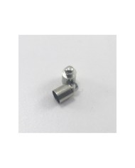 Huni Boncuk Kapak - Boncuk Şapkası - 9 mm - Gümüş - 10 Adet