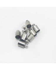 Huni Boncuk Kapak - Boncuk Şapkası - 9 mm - Gümüş - 25 Adet