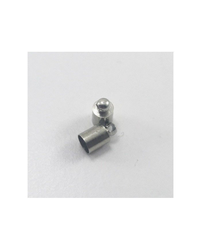 Huni Boncuk Kapak - Boncuk Şapkası - 9 mm - Gümüş - 50 Adet