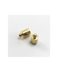 10 mm Huni Boncuk Kapak - Boncuk Şapkası -  Gold - 25 Adet