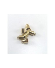 10 mm Huni Boncuk Kapak - Boncuk Şapkası -  Gold - 50 Adet