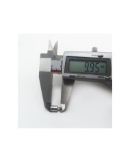 10 mm Huni Boncuk Kapak - Boncuk Şapkası -  Gümüş - 50 Adet