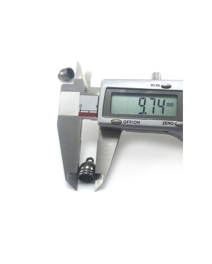 14 mm Huni Boncuk Kapak - Boncuk Şapkası - Gümüş - 50 Adet