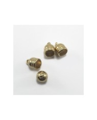 14 mm Huni Boncuk Kapak - Boncuk Şapkası - Rose - 25 Adet