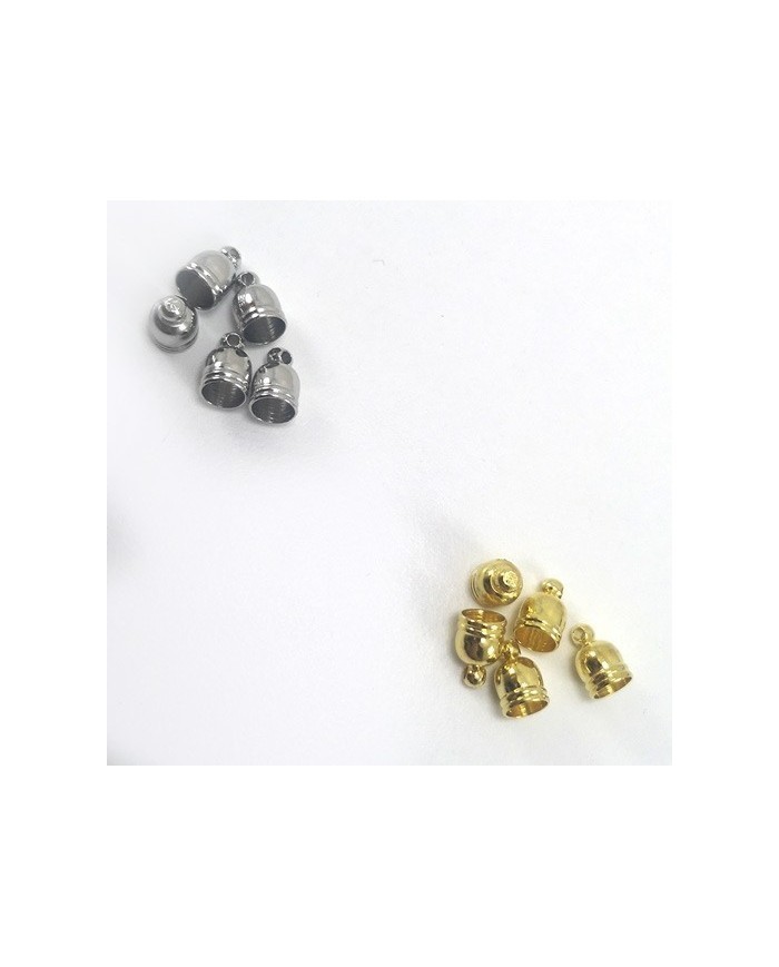 10mm Huni Boncuk Kapak - Boncuk Şapkası -  Gold - 50 Adet