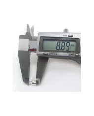 9mm Huni Boncuk Kapak - Boncuk Şapkası -  Gümüş - 25 Adet