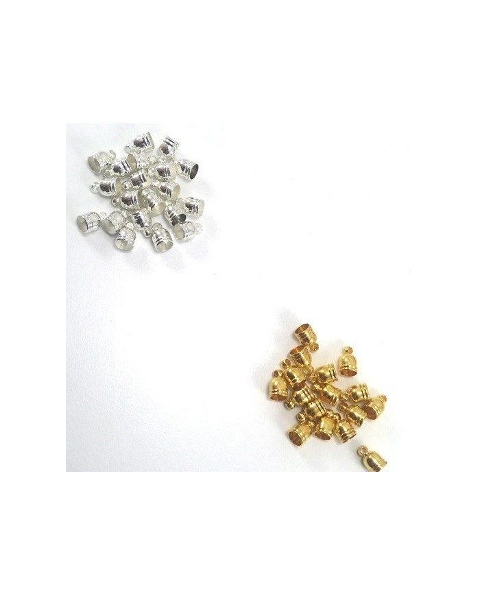 9mm Huni Boncuk Kapak - Boncuk Şapkası -  Gold - 50 Adet