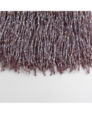 1 Metre - Boncuklu 15 - cm Püskül Saçak - Gül Kurusu
