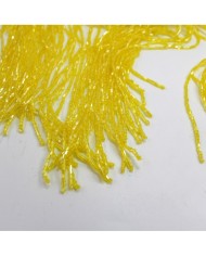 1 Metre - Boncuklu 15 - cm Püskül Saçak - Civ Civ Sarı