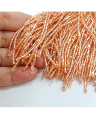 1 Metre - Boncuklu 15 - cm Püskül Saçak - Turuncu