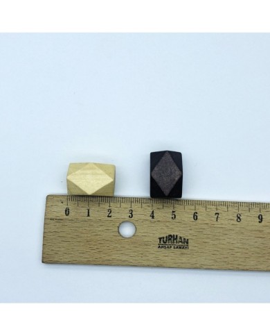 Ahşap Boncuk - Petek Model 10 Adet