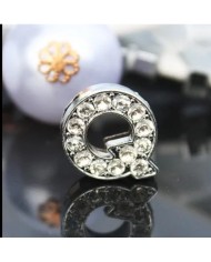 Taşlı Harf - Q Harfi -2 Adet