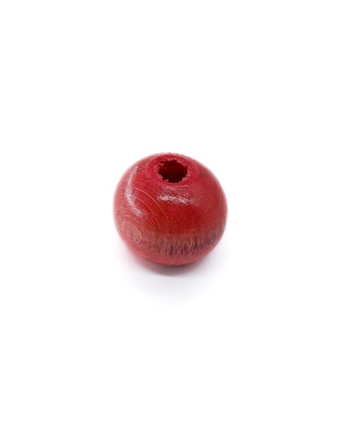 Ahşap Boncuk - 1 Kg Kırmızı