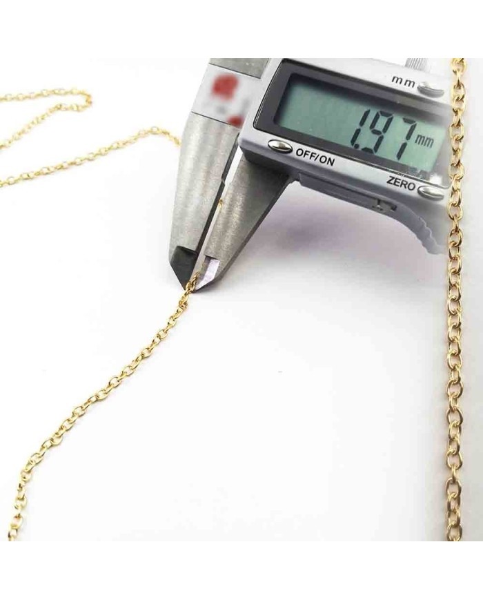 Kolye Zinciri Gold Kaplama 1.97mm - 5 mt
