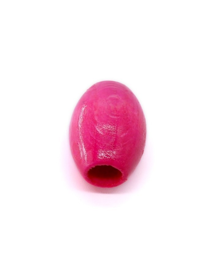 Ahşap Boncuk Tombul Arpa  1 Kg Pembe