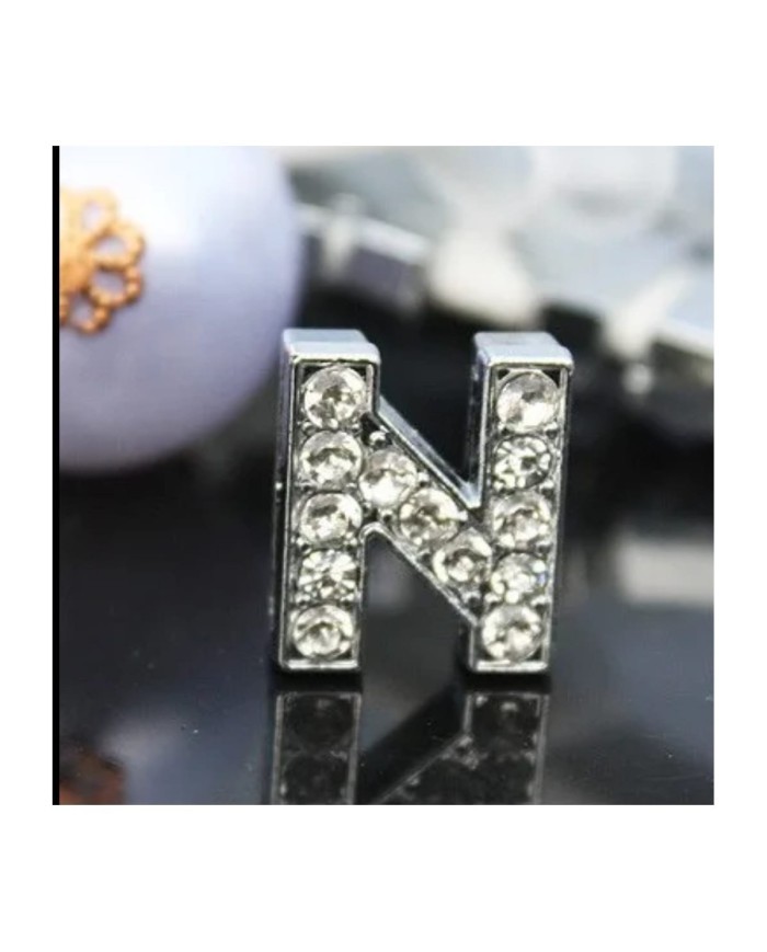 Taşlı Harf - N Harfi - 2 Adet