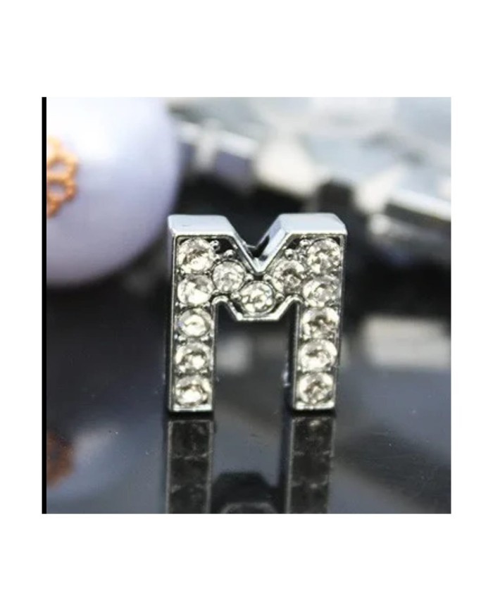 Taşlı Harf - M Harfi - 2 Adet