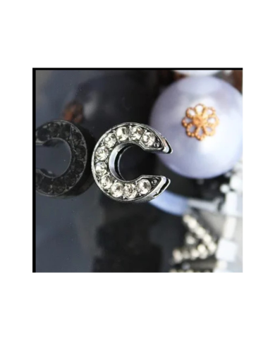 Taşlı Harf - C Harfi - 2 Adet