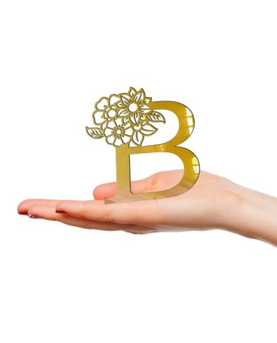 PLEKSİ HARF YAPIŞKANLI - B HARFİ - 1 ADET