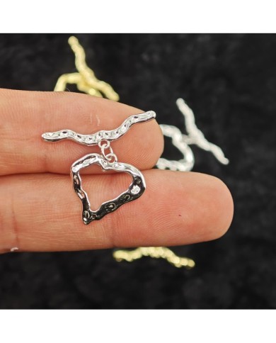 Kalpli Model Geçmeli Kapama - Gümüş