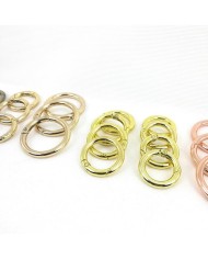 Yuvarlak Kapama Aparatı - Gold -2.5cm 10 ADET