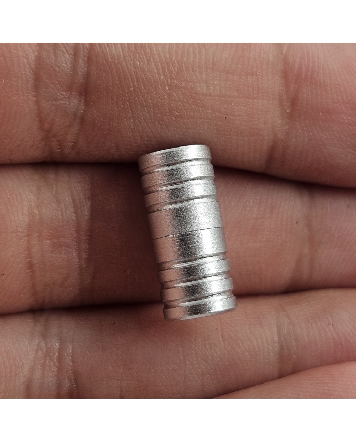 Metal Klipsli Çok Amaçlı Silindir Kapama - Gümüş