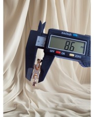 Zirkon Taşlı Papyon Takı Kapama - 8x30mm