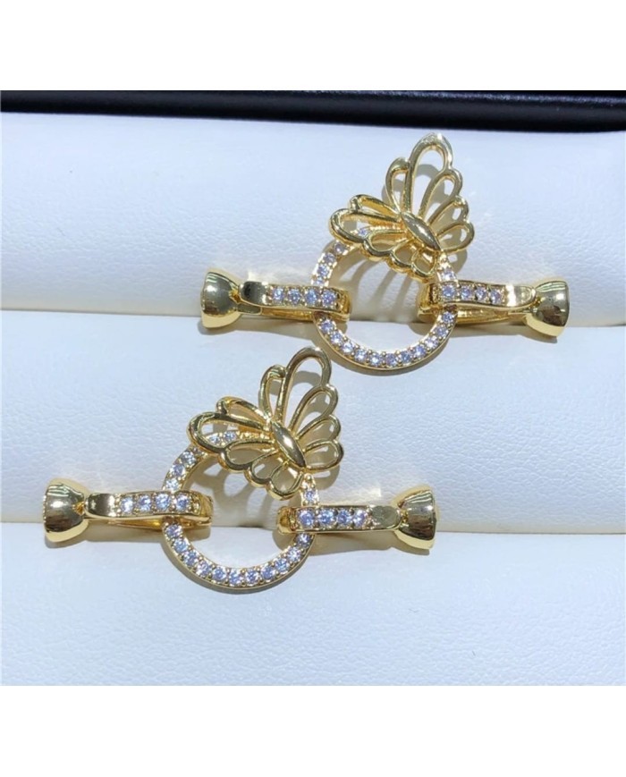 Altın Kelebek Kilitli Takı Kapama - 21x36mm