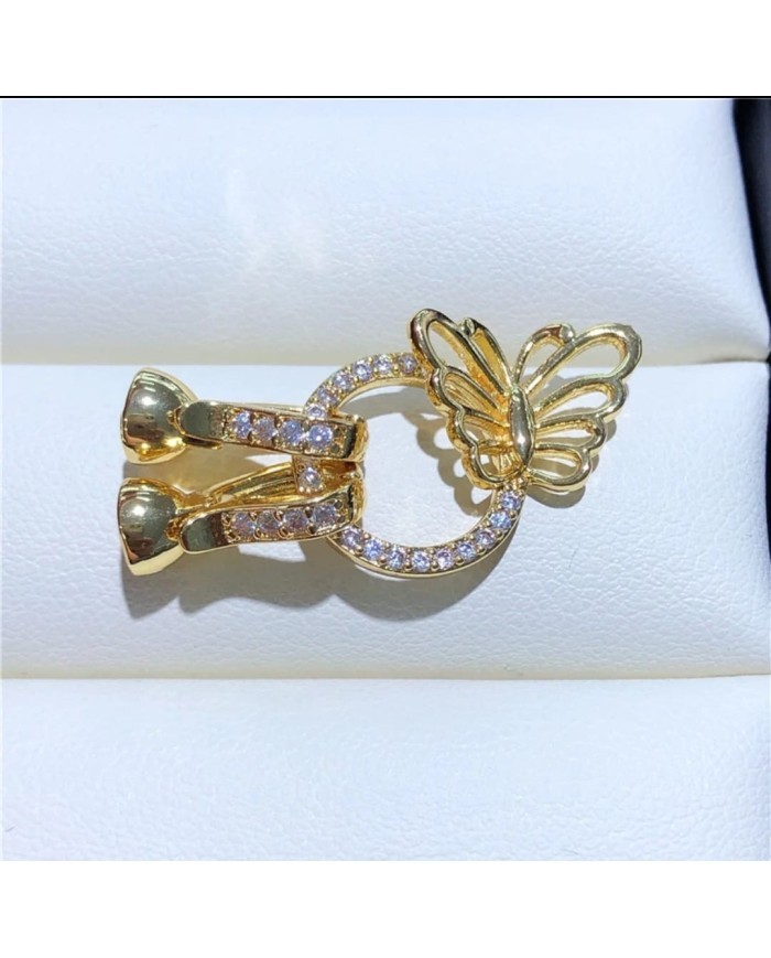 Altın Kelebek Kilitli Takı Kapama - 21x36mm