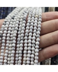 İpe Dizili Doğal Taş Boncuk - Havlit - 4mm