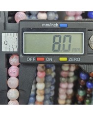 İpe Dizili Doğal Taş Boncuk - Apatit - 8mm