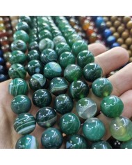 İpe Dizili Doğal Taş Boncuk - Oameusa - 14mm