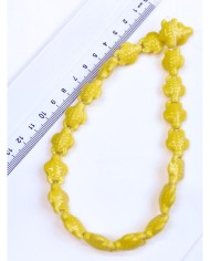 İpe Dizili Seramik Boncuk Lacivert Kaplumbağa 17mm - 1 Dizi