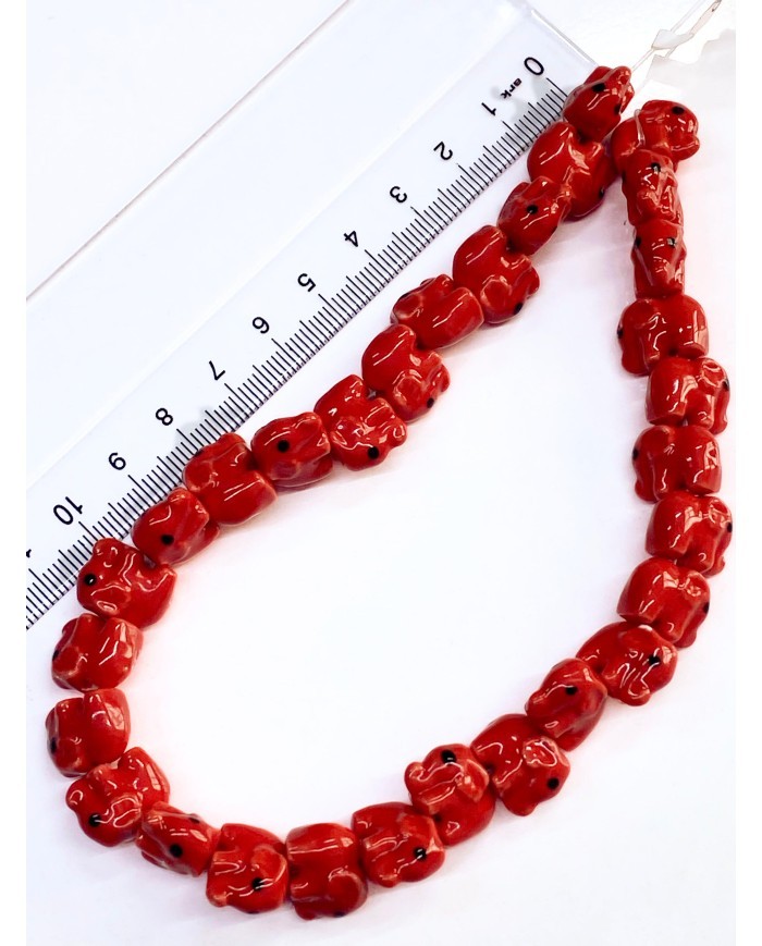 İpe Dizili Seramik Boncuk Lacivert Fil 9mm - 1 Dizi