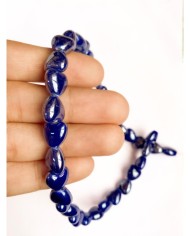 İpe Dizili Seramik Boncuk Lacivert Kalp 10mm - 1 Dizi