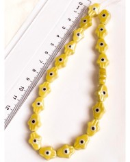 İpe Dizili Seramik Boncuk Lacivert Hamsa El 15mm - 1 Dizi