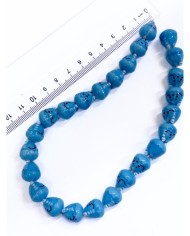 İpe Dizili Seramik Boncuk Mavi Tavşan 14mm - 1 Dizi