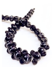 İpe Dizili Seramik Boncuk Siyah Fare 12mm - 1 Dizi