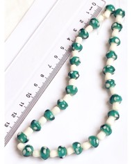 İpe Dizili Seramik Boncuk Pembe Mantar 14mm - 1 Dizi