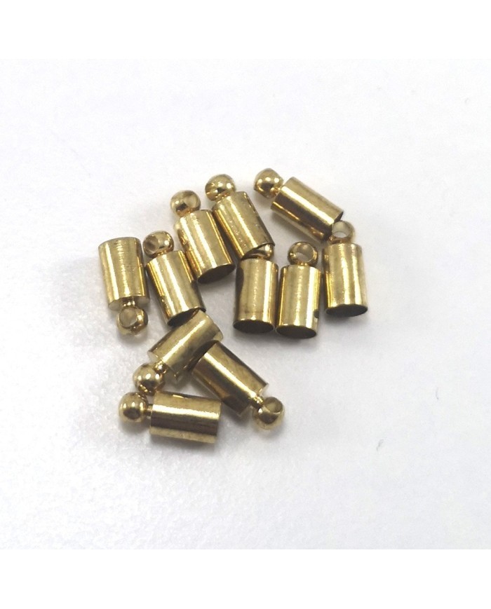 Huni Boncuk Kapak - Boncuk Şapkası - 9 mm - Gold - 50 Adet